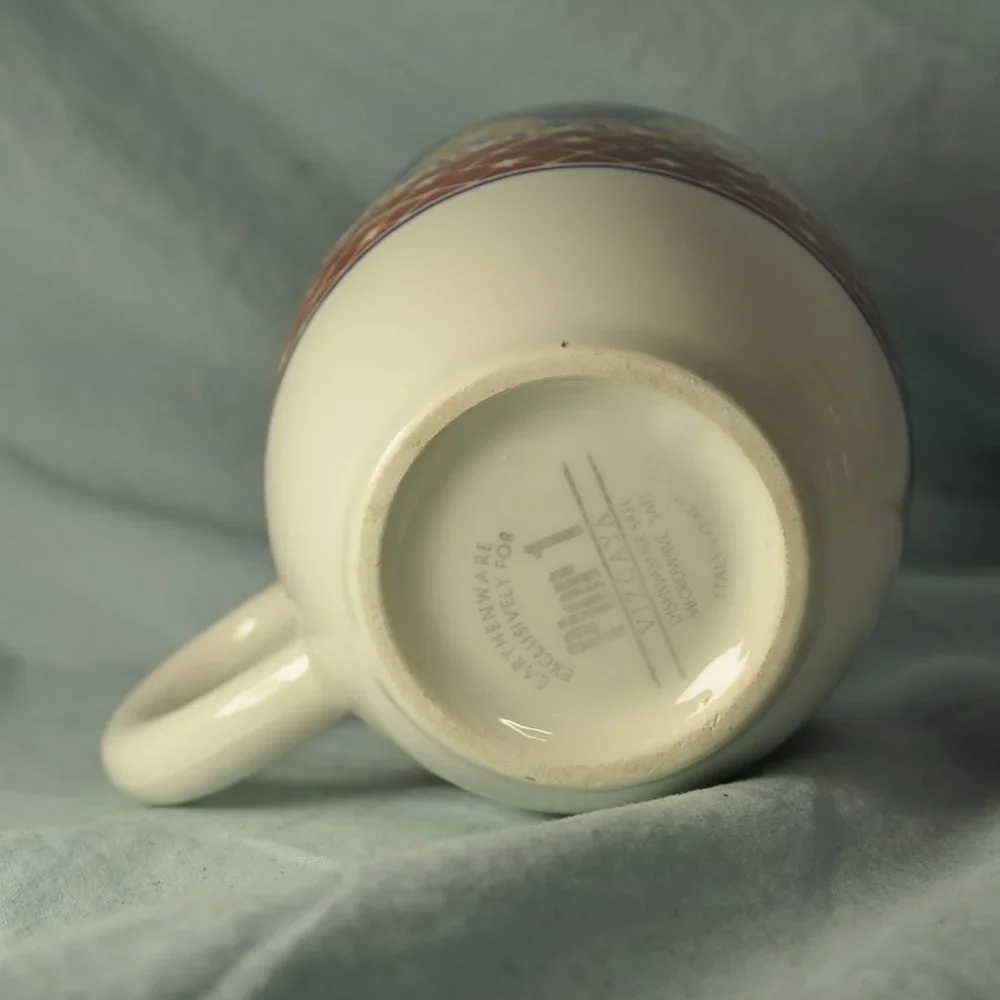 *BOGO mugs* 14 oz mug pier 1 floral vizcaya (w1540)
